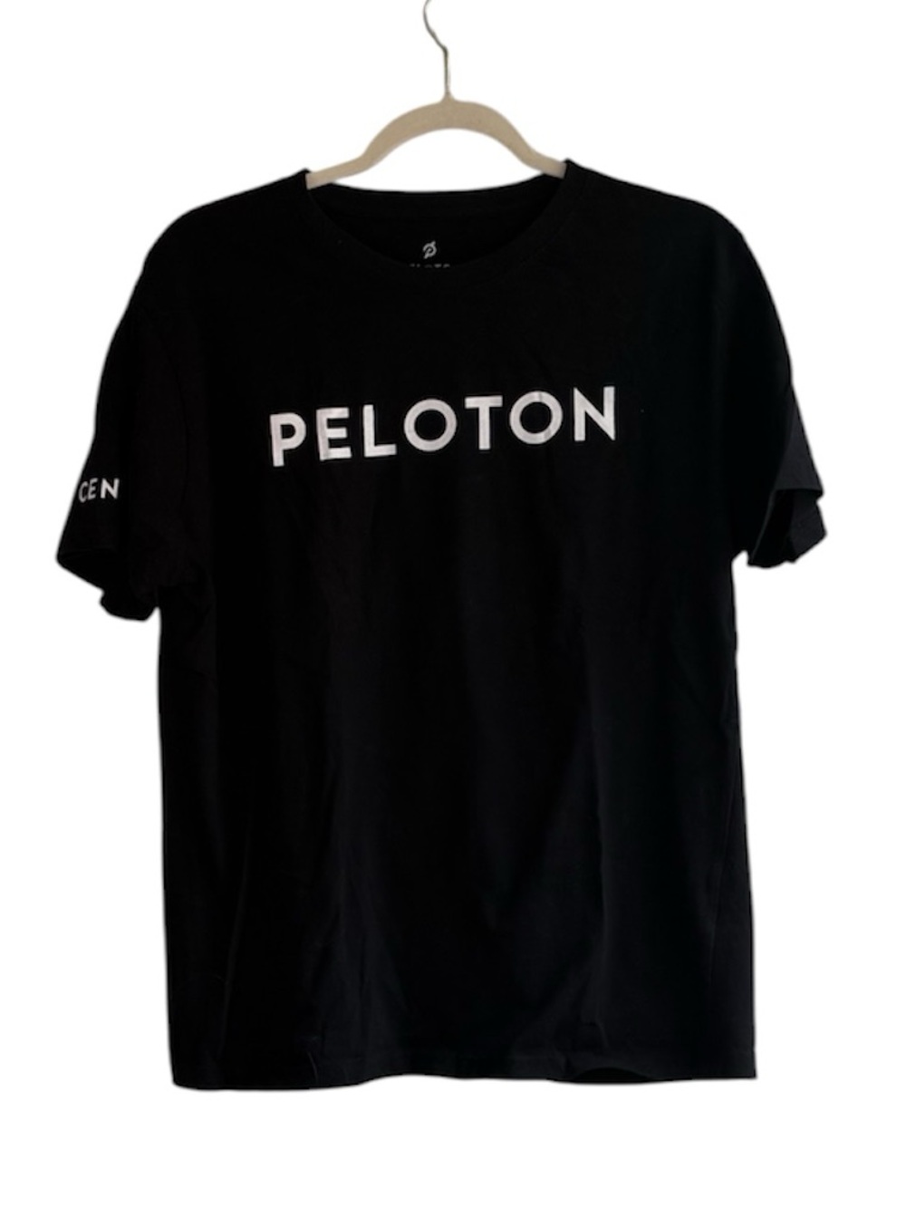 Peloton 100% Cotton Unisex Black & White T-Shirt Size M